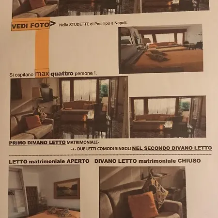 דירה Monocamera Con Terrazzogiardino -studette -zona Panoramica Posillipo נאפולי