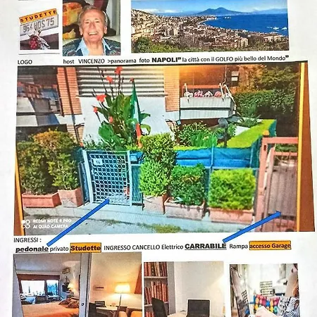 Apartment Monocamera Con Terrazzogiardino -studette -zona Panoramica Posillipo Naples